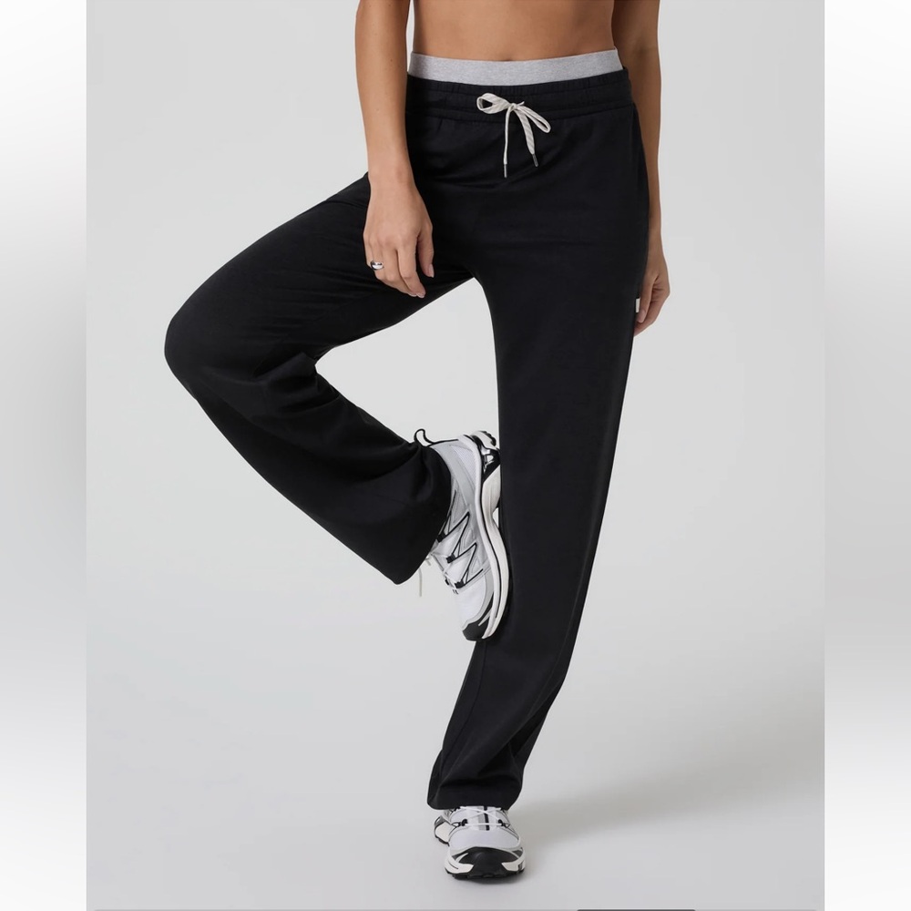 Vuori Halo Black Sweatpants Double Waistband Yoga Pants Loungewear Activewear - Picture 3 of 4